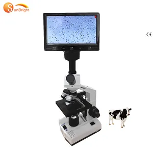 Dispositivo de microscópio biológico animal analisador de esperma veterinário
