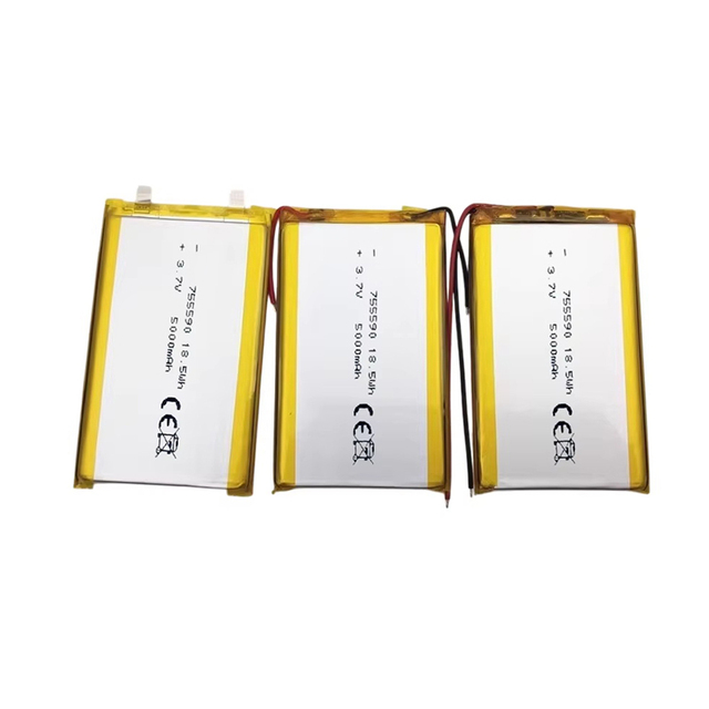 NCM Li-ion Pouch Cell 755590 3.7V  Lithium Battery Cell 5000mah 102050 505573 1260118 Rechargeable Polymer Lithium Battery