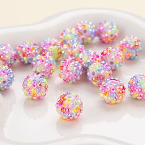 <strong>Wholesale</strong> Necklace Acrylic Rhinestone <strong>Beads</strong> Resin Accessories Gift Charms Beaded Pen Making Toy With <strong>Silicone</strong> <strong>Beads</strong> Fashion - Product Image 4