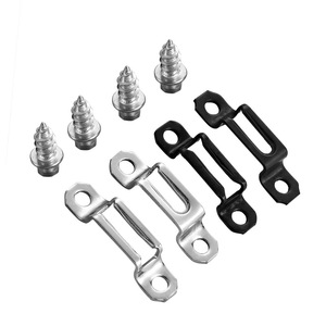 Support de fixation invisible en acier pour étagère avec vis pour l'assemblage de meubles de placard - Product Image 1