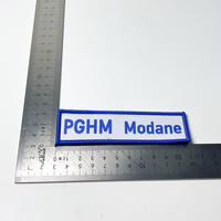 Écussons brodés personnalisés haut de gamme avec fixation auto-agrippante en tissu sergé – Badges professionnels avec nom et logo pour uniformes, chapeaux et sacs