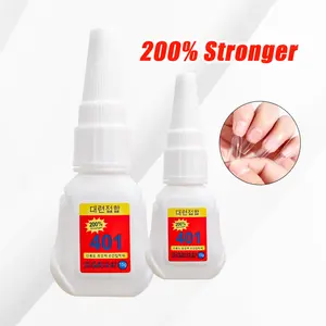 200% 401 Nail Gel Super Stick Nail cola Prensa em unhas falsas cola acrílica profissional