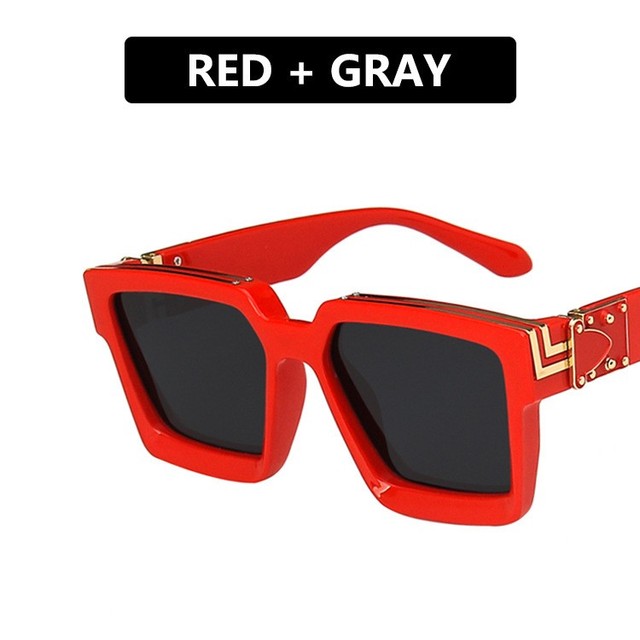 Sunglasses Square Large Frame Personalized Brand Sunglasses Millionaire Designer Sunglasses