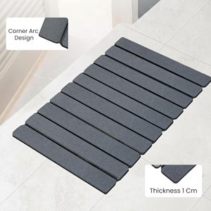Nouvelle arrivée : Tapis de bain pliable en terre de diatomée super absorbant et à séchage rapide pour la douche - Product Image 2