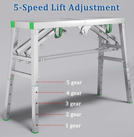 Pliant multifonctionnel épaississement décoration portable cheval tabouret levage échafaudage construction ingénierie échelle plate-forme
