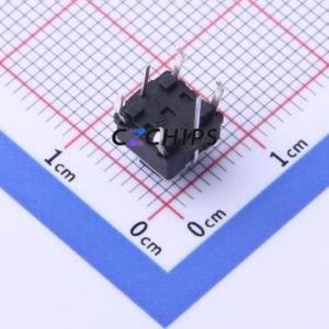TC-1193-L-C Tactile Switch Through hole Component (THT) Switch Single Pole Single Throw Round Button 1.6N Through Hole - Product Image 2