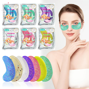 Nouveautés Masque hydratant pour les yeux Crystal Collagen Patches sous les yeux Paillettes Or 24k Coussinets sous les yeux avec étoiles - Product Image 1