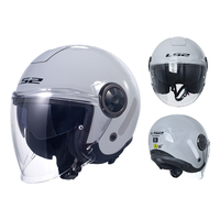 Casque de moto LS2 pour homme et femme, toutes saisons, demi-casque, petite taille OF620, ABS, certifié 3C, visière à dégagement rapide, électrique 1
