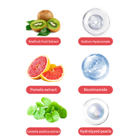 AESTHTANY Kit de Cuidado Facial Coreano de Marca Privada con Granada Roja, Vitamina C y Niacinamida, Suero Facial y Crema para Ojos