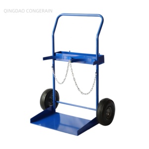 Özelleştirilebilir endüstriyel oksijen tüpü cart-çelik gaz silindiri arabası el arabası 200kg yük kapasitesi Platform yapısı OEM - Product Image 5