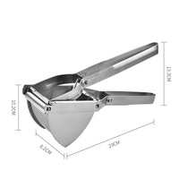 Groothandel zware roestvrijstalen handmatige aardappelstamper sapcentrifuge pers fruitpers rijstpers voor citroen groentesalade kleurenverpakking