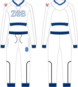Zeta phi เบต้าชุดครอปเข้ารูปสำหรับสตรีปักลายสโมสรชุดครอปเข้ารูปสำหรับสตรี - Product Image 2