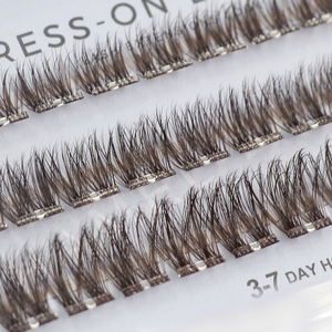 7-15 ngày dài kéo dài nâu Faux Mink lông mi mở rộng tự dính Báo Chí trên cụm lông mi thuần chay cá nhân không có keo Lash - Product Image 1