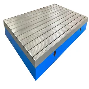 Placa de superfície de ferro fundido de alta precisão com ranhura T para estações de solda de uso em instalações de fabricação