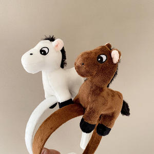 Diadema con diseño de caballo del zodiaco, diadema con cabeza de caballo blanco, accesorio para la cabeza informal para niños - Product Image 5