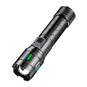 Linterna de Alta Potencia 19Baba de Aleación de Aluminio, Alcance de 100-200m, Recargable, con Zoom, para Uso en Exteriores y en el Hogar - Product Image 1