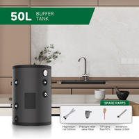 Chauffe-eau électrique 50L en acier inoxydable haute efficacité, réservoir sous pression pour usage domestique