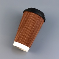 Die Einweg-Kaffee papier becher der chinesischen Fabrik in Lebensmittel qualität für Energie getränke Wodka Soda Tequila Matt Laminat ion Embossing Printing