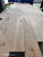 Rustic Style Engineered Oak Wood Flooring 190mm Brushed Oiled Shrunk Timber European White Oak Hardwood Wooden Plank Flooring