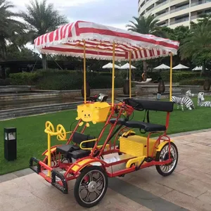 Bicicletas tandem elétricas duplo 500W para passeios turísticos, dois assentos elétricos share surrey bicicletas bicicleta para 2 pessoas 1 linha