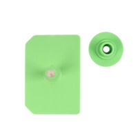 Etiquette d'oreille pour porcs 56*38.5mm, marqueur d'identification de bétail compact en deux parties, étiquette d'oreille légère pour l'identification des porcs en élevage