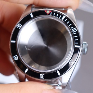 Boîtier de montre vintage en acier inoxydable de 38mm modifié <span class=keywords><strong>Seiko</strong></span> <span class=keywords><strong>Mod</strong></span> pièces adaptées au mouvement Nh35 Nh36 cadran 28.5mm verre cristal saphir - Product Image 4