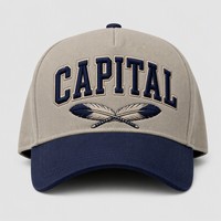 Casquette de baseball personnalisée avec broderie Old English, 5 panneaux, visière incurvée, style Dad Hat, streetwear urbain West Coast, vente en gros, faible MOQ