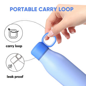 Bouteille d'eau en acier inoxydable avec poignée, garde au chaud/au froid pendant 6 à 12 heures, grande capacité, couleurs personnalisables, design classique - Product Image 3