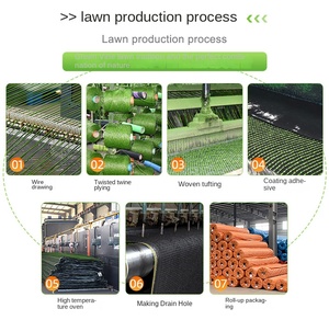 Tapis d'<span class=keywords><strong>herbe</strong></span> artificielle d'extérieur en plastique vert imitation cuir, facile <span class=keywords><strong>à</strong></span> utiliser pour balcon, terrain de football, maternelle - Product Image 6