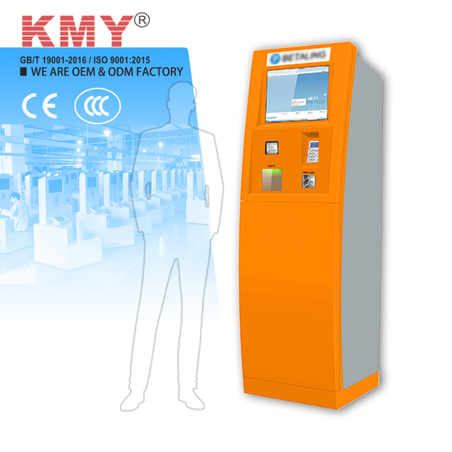 Customized Laundry  Payment Kiosk Machine with QR Scanner and Printer for  Laundromat