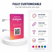 Carte de visite personnalisée avec impression de code QR, OEM, NFC, carte de partage Google INS Review, carte de partage d'informations sur les réseaux sociaux