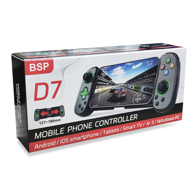 D7 Stretch Wireless Game Controller for Android/Mobile/Switch BT Gaming Joystick for PC Gamepad