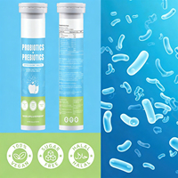 VitaHall OEM Comprimés Effervescents Probiotiques Naturels pour la Santé Intestinale, Soutien Prébiotique pour la Digestion, Certifié HALAL, Adulte