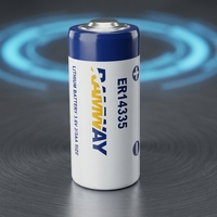 Batterie cylindrique au lithium ER14335 3,6 V avec protection contre les surintensités, panneau de protection, entrée AC/DC, vente en gros