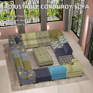 Meilleur vendeur Canapé <span class=keywords><strong>Mah</strong></span> <span class=keywords><strong>Jong</strong></span> en forme de U personnalisable Tissu multicolore Modulaire Roche <span class=keywords><strong>Bobois</strong></span> Divano Canape Hôtel Villa Salon - Product Image 4