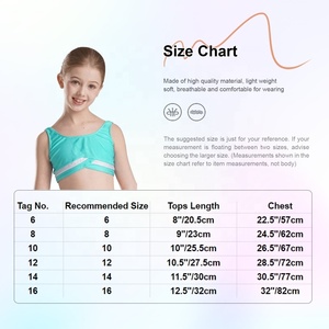 Débardeur de sport athlétique pour filles de 6 à 16 ans, idéal pour la gymnastique, le yoga, l'entraînement et la compétition – Fournisseur de vêtements de performance pour l'extérieur - Product Image 6