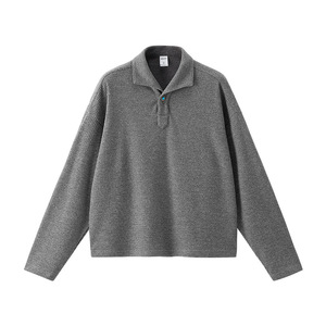 Nouveau Polo à col une pièce 26 Automne Nouveau produit Style Old Money Décontracté Ample Col Manches longues - Product Image 4