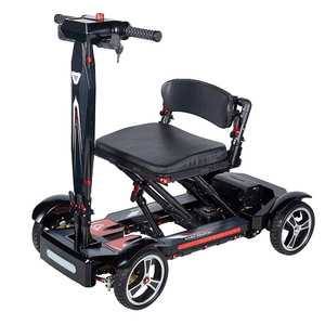 Folding Electric Mobility Scooter For Seniors Lightweight Aluminum Alloy 8Kmh With <b>Seat</b> And <b>Storage</b> Bag - Product Image 2
