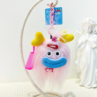 Porte-clés en peluche monstre mignon et moche, jouet en peluche bouche saucisse et pendentif de sac pour décor de sac à dos