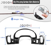 Penutup Speedometer Dasbor untuk Corvette C6 Z06 Grand Sport ZR1 2005-2013 Trim Panel Instrumen Serat Karbon Asli Interior