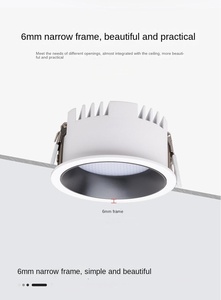 ไฟดาวน์ไลท์ SMD LED ปรับได้ไฟสปอตไลท์ติดผนังปิดภาคเรียนโรงแรมบ้าน7W-30W ช่วงพลังงาน6500K สี IP44ได้รับการรับรอง
