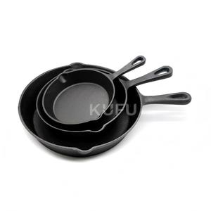 Sartén <span class=keywords><strong>de</strong></span> <span class=keywords><strong>Hierro</strong></span> <span class=keywords><strong>Fundido</strong></span> Precurado <span class=keywords><strong>de</strong></span> 8/10/12 Pulgadas con Caja <span class=keywords><strong>de</strong></span> Regalo Personalizada, Marca OEM, Precio al por Mayor - Product Image 1