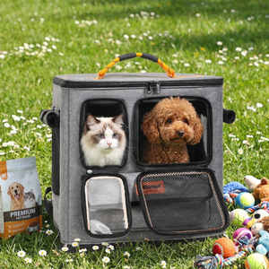 YBtoopet Cat Backpack 7 Inch Breathable <b>Pet</b> <b>Carrier</b> For Travel With Trolley Mount - Product Image 4