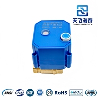 Vanne à boisseau sphérique motorisée électrique en laiton 2/3 voies 12/24V, protection IP65, couple 2,5 Nm, contrôle automatique du débit, OEM