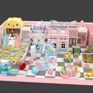 Customized Indoor Playground Equipment for Kids Soft <b>Small</b> Indoor Playground with Games and <b>Slides</b> - Product Image 1