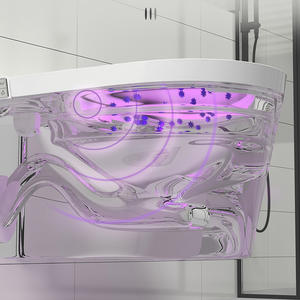 Inodoro inteligente colgante de <span class=keywords><strong>pared</strong></span> de cerámica blanca automático inteligente eléctrico de hotel de gama alta para Baño - Product Image 5