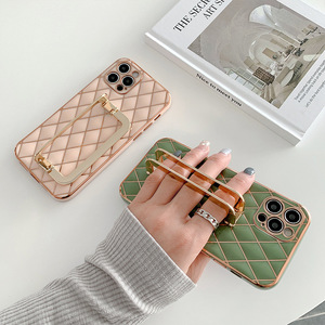 <span class=keywords><strong>Coque</strong></span> de téléphone portable en cuir pu, accessoire avec support en or, pour Samsung S9plus <span class=keywords><strong>s21</strong></span> <span class=keywords><strong>ultra</strong></span> note 20 <span class=keywords><strong>ultra</strong></span> - Product Image 3