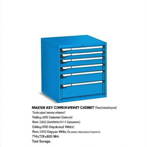 Fami Master Key Comfort Drawer <b>Cabinet</b> 6 Drawers 714x726x800 Mm Greyish White Ral9002 <b>Tool</b> <b>Storage</b> - Product Image 2