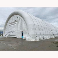 Dôme gonflable modulaire à prix d'usine, imperméable, résistant aux intempéries, pour entrepôt, abri, tente, personnalisable