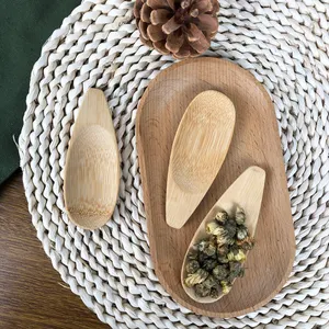 Hot Sale High Quality Natural Degradable Ecological Durable Tea Bamboo Spoon Wooden